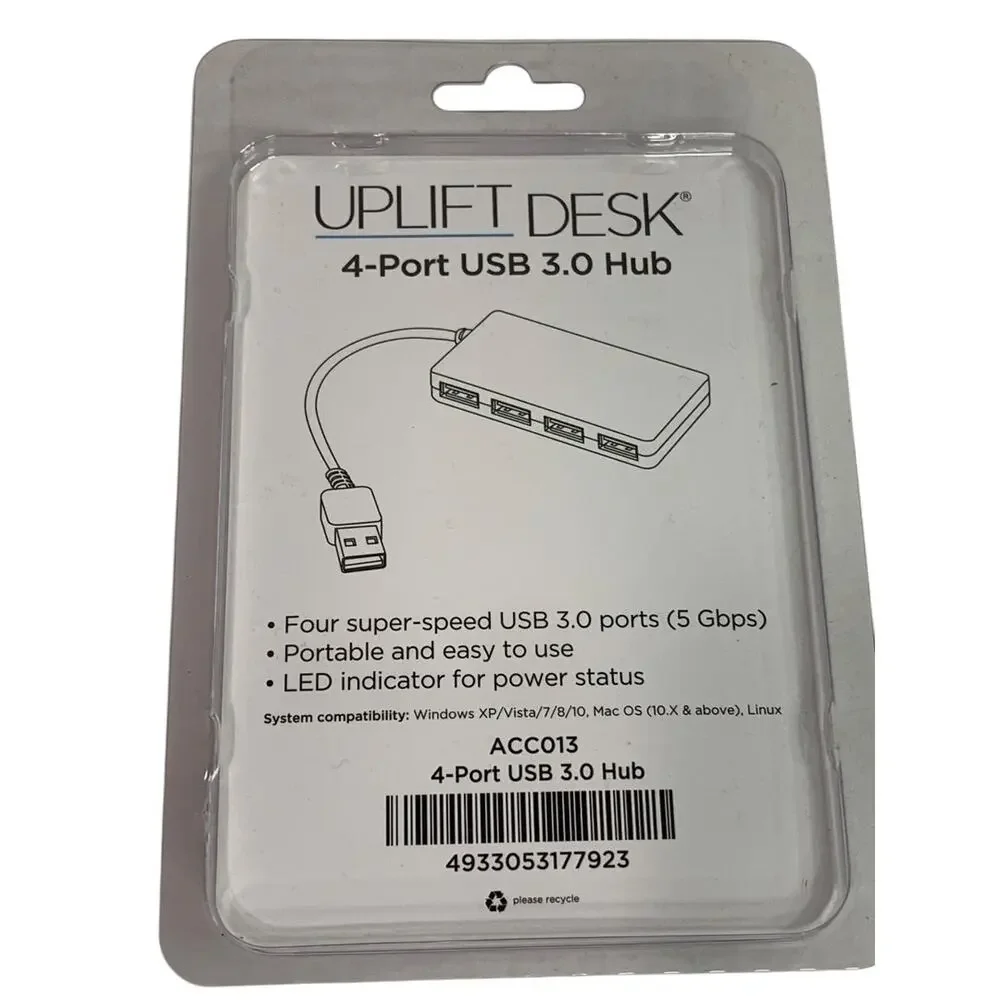 3.0 USB Hub. Uplift Desk ACC013 Super-Speed 4-Port